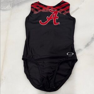 Alabama Crimson Tide Black and Red Athletic Gymnastics Leotard